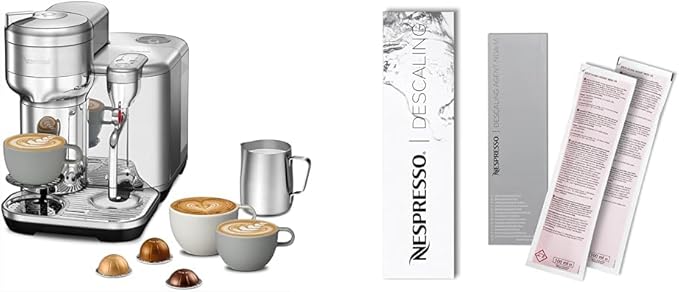 Nespresso Vertuo Creatista Coffee and Espresso Maker by Breville Brushed Stainless Steel Descaling Kit