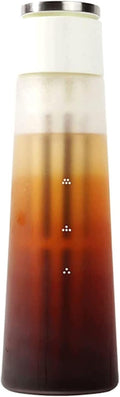 Iced Drip Coffee Maker Airtight Cold Brew Iced Coffee MakerCone Borosilicate Glass Tea Maker400Ml Fruit Teapot with Pp Material 300 Mesh Filter Reusable