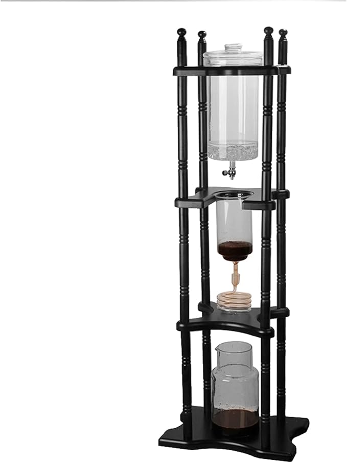 Commercial Ice Coffee Machine2500ml/84.54 oz Cold Brew Coffee Tower Home Ice Drip Coffee Maker for Commercial Office Brown