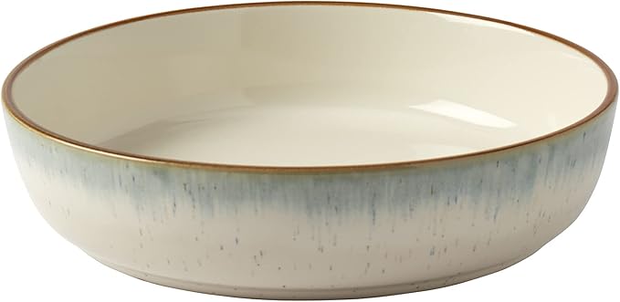Tabletops Gallery Speckled Farmhouse Collection- Stoneware Dishes Service for 4 Dinner Salad Appetizer Dessert Plate Bowls 12 Piece Hanover Dinnerware Set in Teal