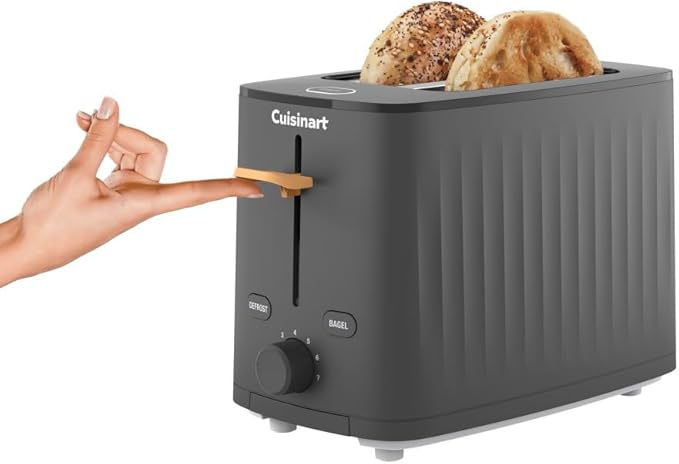 Cuisinart Soho™ Collection 2-Slice Toaster 7 Toaster Setting Defrost Reheat and Bagel Setting Convenient Rear Cord Storage Black CPT-7BK