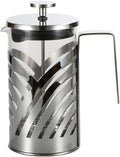 French Press Coffee Maker 600ML Stainless Steel Coffee Press Easy Clean Heat Resistant Borosilicate Glass - Free 100% BPA