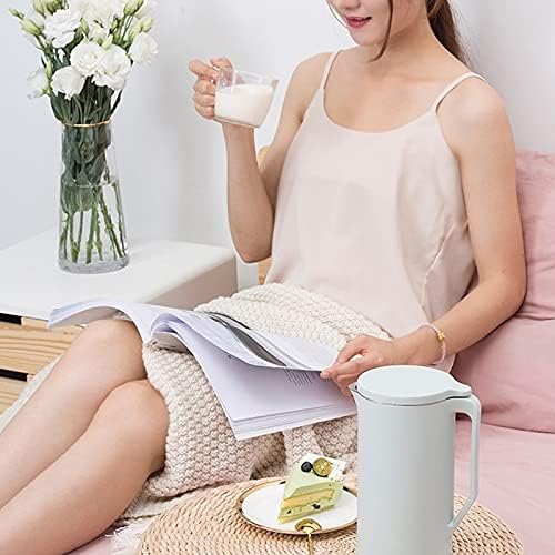 Soymilk Machine Mini Soy Milk Maker SOYA-Bean Milk Electric Juicer Blender Rice Paste Maker Filter-Free(Black)