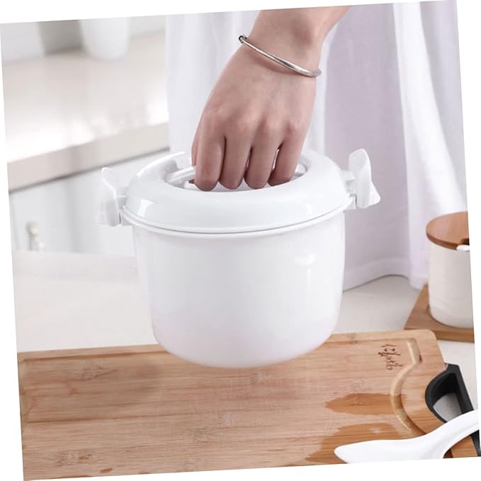 Ciieeo 2pcs Practical Rice Cooker Microwave Rice Maker for Microwave Insulated Lunch Containers Home Supply
