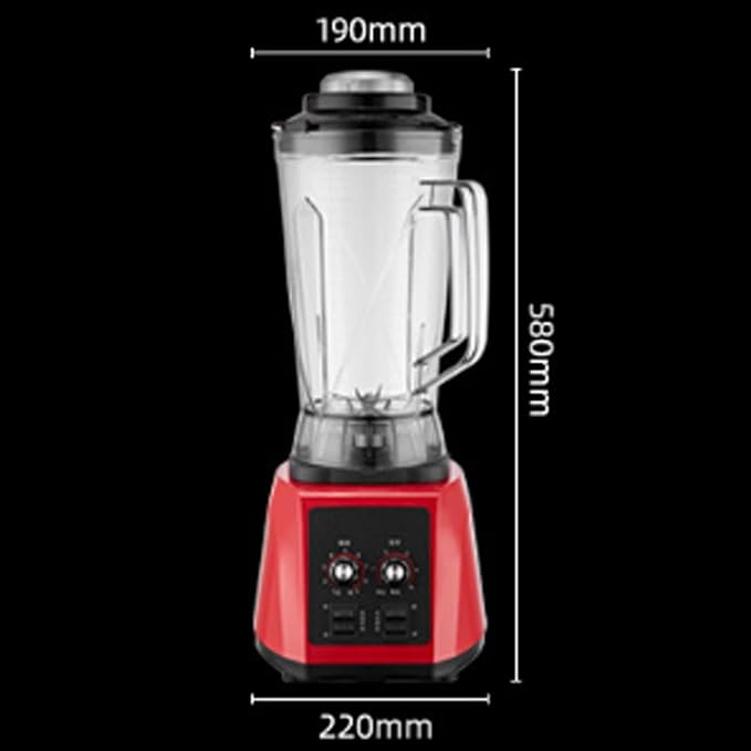 Countertop Blender Soy Milk Maker Smoothie Maker Commercial 5.5L 2200W Heavy Duty with 9-Speed Control Ideal for Breakfast Cafes Juice Bars Restaurants
