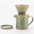 Pour Over Coffee Maker Dripper and Coffee Mug Brew Set Bone China