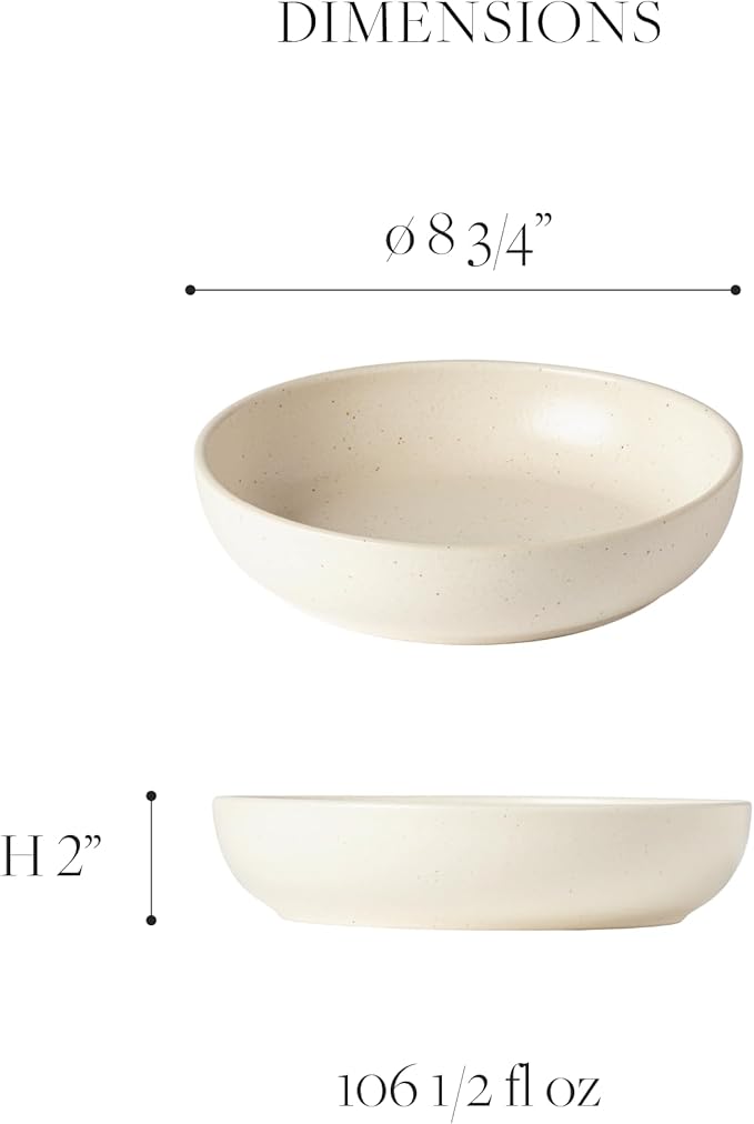 Casafina Ceramic Stoneware 4-Piece Place Setting Service for 1 Pacifica Collection Artichoke Green | Microwave &amp Dishwasher Safe Dinnerware Set | Food Safe Glazing | Restaurant Quality Tableware