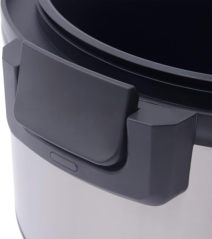 Rice Warmer Machine 20qt Commercial-Grade Electric Rice Warmer 21.65x21.65x12.60in Portable Non-Stick Inner Pot Rice Warmer Dual Temperature Control Design Circulation Insulation Black