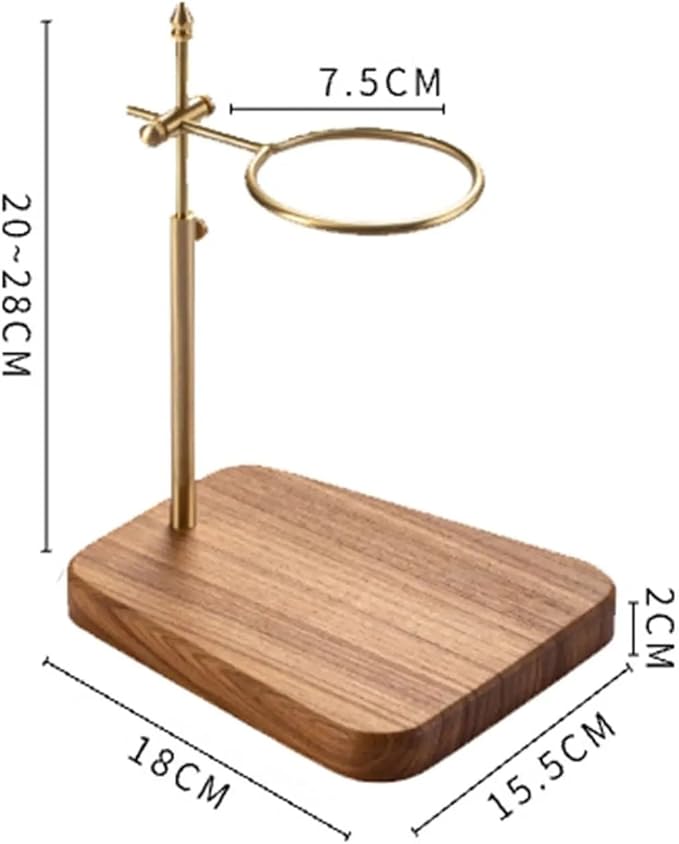 Dripper Stand Wooden Coffee Maker Parts Easy To Clean Filter Holder Pour Over For Office Bar Home