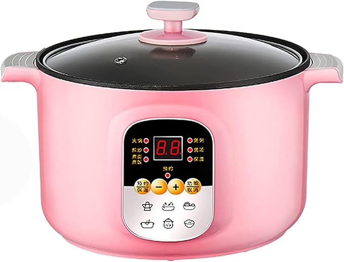 Rice Cooker Household Multifunctional All-in-one Rice Cooker/Frying Pan/Wok/Soup Pot Non-Stick Inner Pot for 1-4 People (B 1.6L) (B 1.6L)