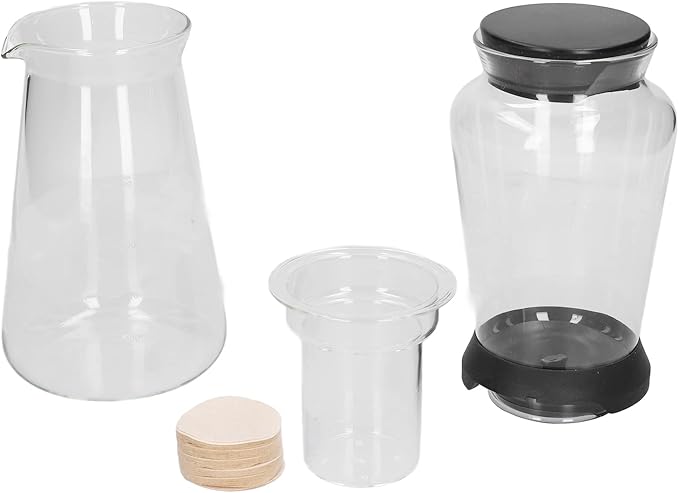 Ice Cold Brew Dripper High Borosilicate Glass Professional Cold Brew Coffee Maker Fire Toughened Pitcher 304 Stainless Steel Filter