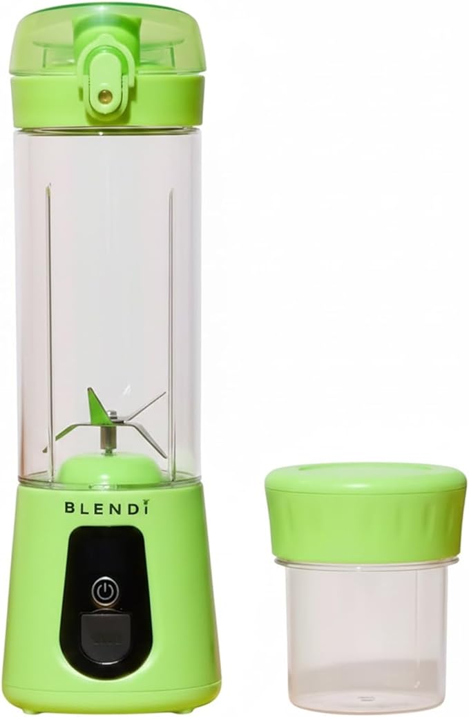 BLENDi Pro+ Portable Blender (New 2025 Model 17.5oz Lime) – Upgraded 120W Motor USB-C Rechargeable Cordless Personal Blender Smoothies &amp Shakes – BPA-Free Self-Cleaning Travel-Friendly
