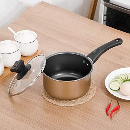 JSEIAJB 3 PCS/Set Thicken Cooking Soup Pot Nonstick Frying/Milk Pan Saucepan Glass Lid Induction Cooker Gas Stove