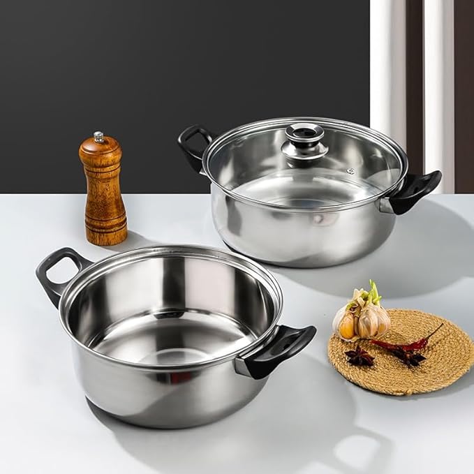 JSEIAJB 12-piece Pot Set Bakelite Detachable Handle Pot Set Kitchen Daily Cooking Kitchen Pot Set Stockpot Set