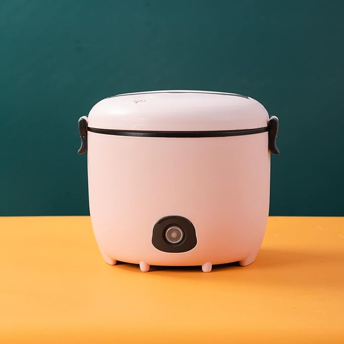 Rice Cooker Mini Rice Cooker With Non-Stick Removable Inner Pot/Keep Warm Function(Pink)