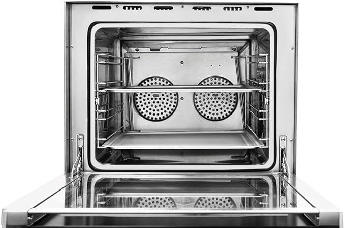 KWS CO-3 1600W Commercial Countertop Convection Oven 2 Cu. Ft. - 120V 4-Tier Toaster w/Front Glass Door Electric Baking Oven