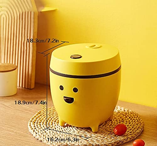 Mini Rice Cooker Steamer Portable Travel Steamer with Removable Nonstick Pot Keep Warmm for 1-2 People for Cooking Rice Stews Oatmeal etc
