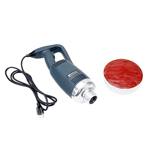 Restaurantware Hi Tek 7.7 x 4.3 x 16.3 inch Immersion Blender 1 Variable Speed Stick Blender - 1 Horsepower 750W Stainless Steel Immersion Hand Blender 110V