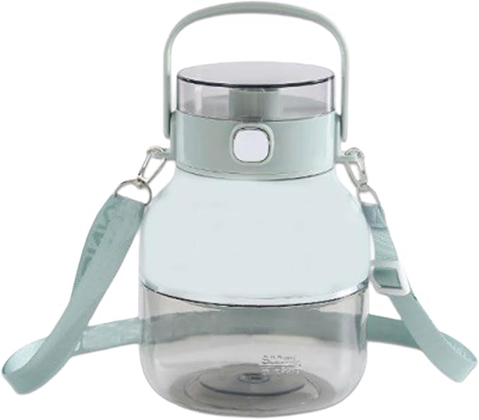Electric Juicer Portable Blender 1000ml with Straw and Lid Travel Juicer Juice Blender for Home Picnic Green