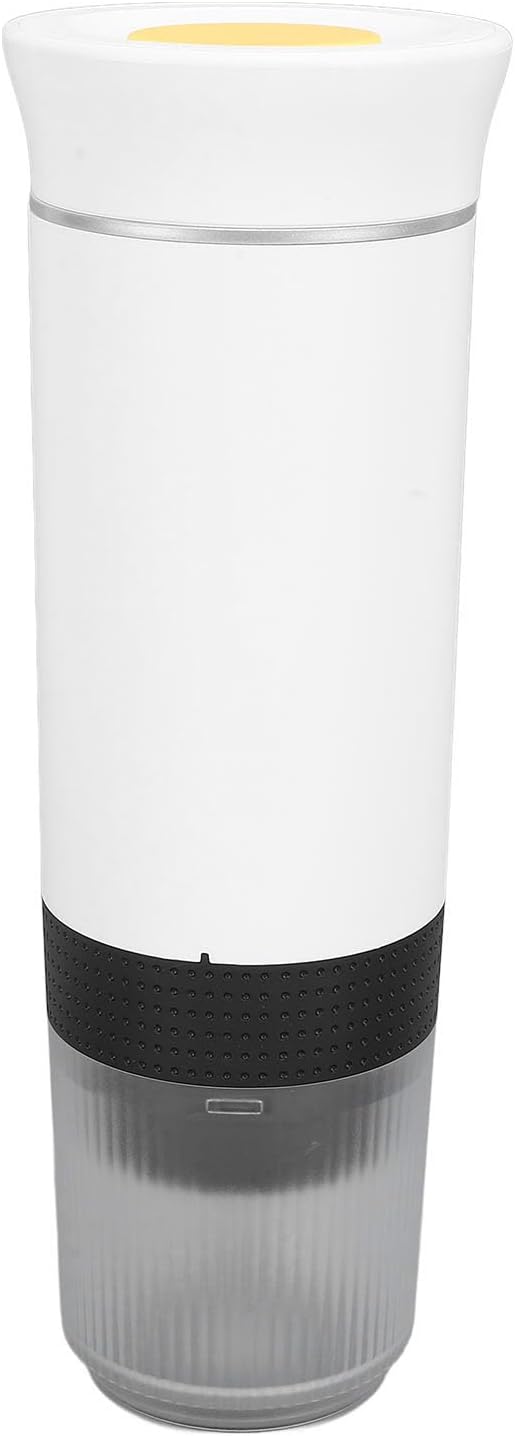 Portable Coffee Maker Rechargeable Electric Handheld Car Coffee Machine for Travel Office Household (White)