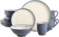 Family Hotel Tableware Stoneware Dinnerware Set Service for Four (16pcs) Dishes and Plates Sets
