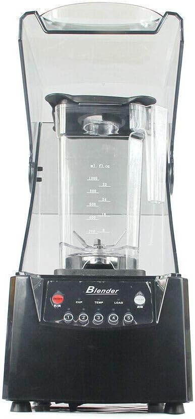 Countertop Smoothie Blender Professional High Speed Blender for Kitchen with 5 Adjustable Speeds Control Blender Smoothie Maker and Blender for IceFruit (60.8OZ Black)