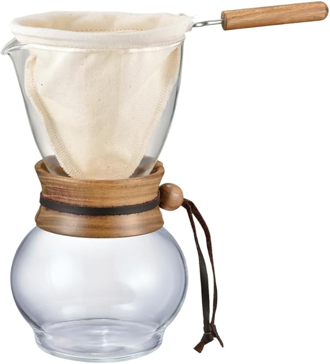 Hario Woodneck Drip Pot 480ml Acacia Wood