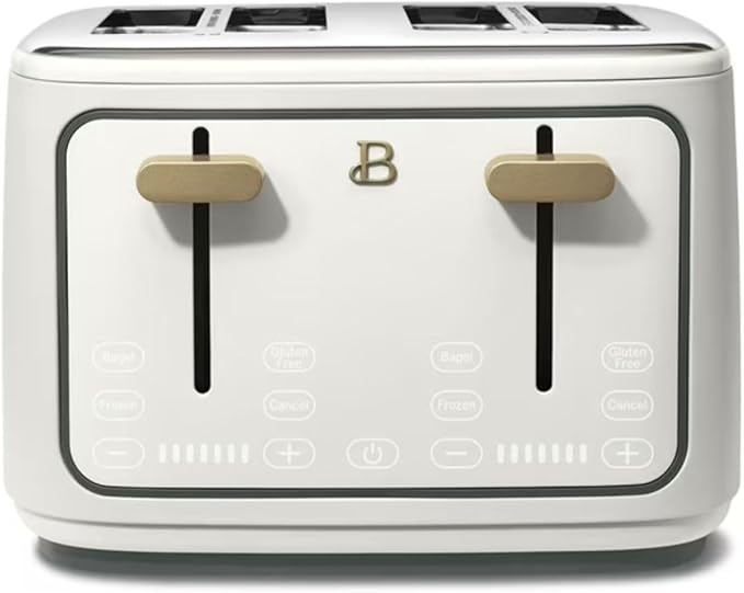 Four-slot Digital Touch Display Toaster with LED Countdown Extra Wide Self-Adjusting Slots Powerful Even Toasting