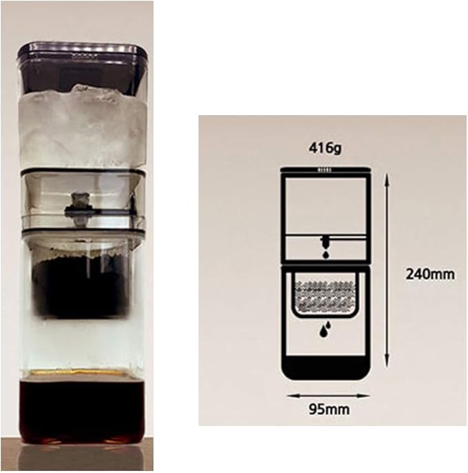 nobrand JENNISCO DUTCH Coffee Maker 500ml Cold Brew Dutch Drip Type Hand Drip Coffee Making