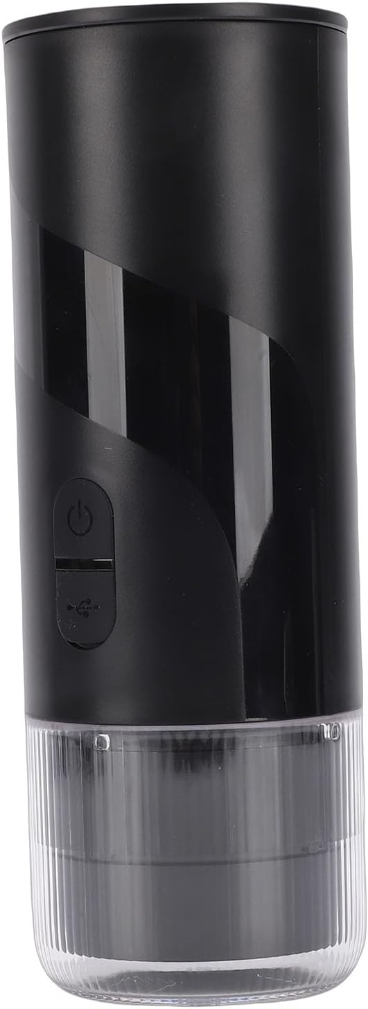 Portable Coffee Maker 304 Stainless Steel Handheld Coffee Machine Capsule Maker with USB Rechargeable Battery Ideal for Outdoor Camping Car Travel &amp Gym
