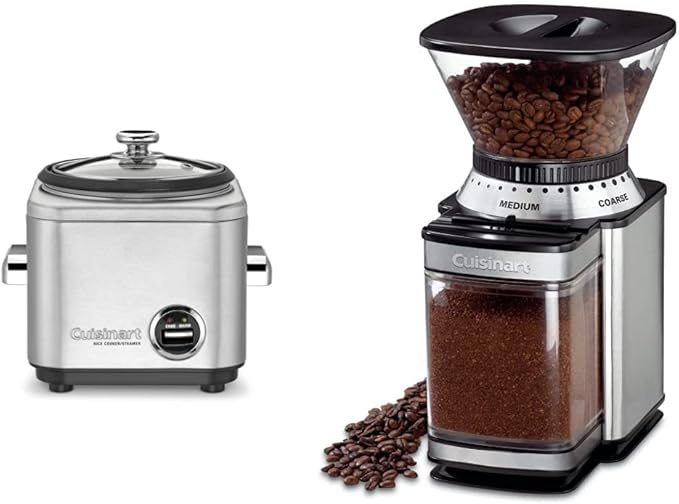 Cuisinart 4 Cup Rice Cooker and Coffee Grinder Bundle