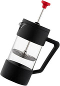 Heat-resistant Glass Manual Coffee Maker 350ml with Stainless Steel Filter Borosilicate Teapot for Home and Travel Brewing