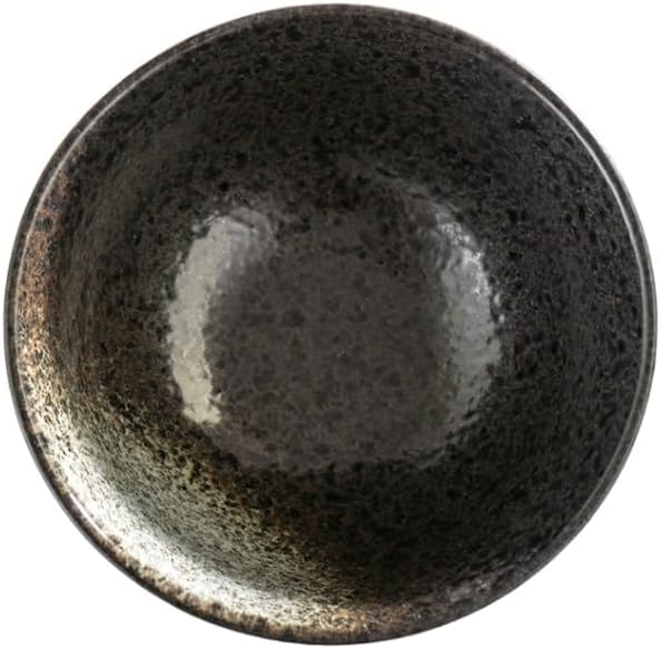 Ebros Gift Artistic Charcoal Grey Tone Hakumu Porcelain Collection Dinnerware Serveware Kitchenware Set Asian Japanese Restaurant Supply (Pack Of 6 Small Rice Soup Appetizer Bowls 10oz)