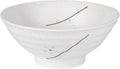 Ebros Gift Modern Yukino Hana Snow Flowers Ceramic Dinnerware Serveware Kitchenware Set Oriental Asian Restaurant Supply (Pack Of 5 Large Salad Pho Ramen Soup Bowl 40oz)