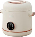 Multifunctional Rice Cooker 2L Capacity Electric Cooker Ceramic Glaze Non-Stick Inner Pot Electric Mini Hot Pot for Dormitory (Color : No stew Pot)