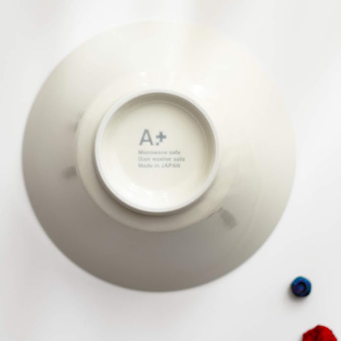 Aito Seisakusho 567-512 Ceramic Mino Ware Ciel Bowl &amp Spoon Pair Living Alone Set of 2 White Dishwasher Microwave Safe Made in Japan