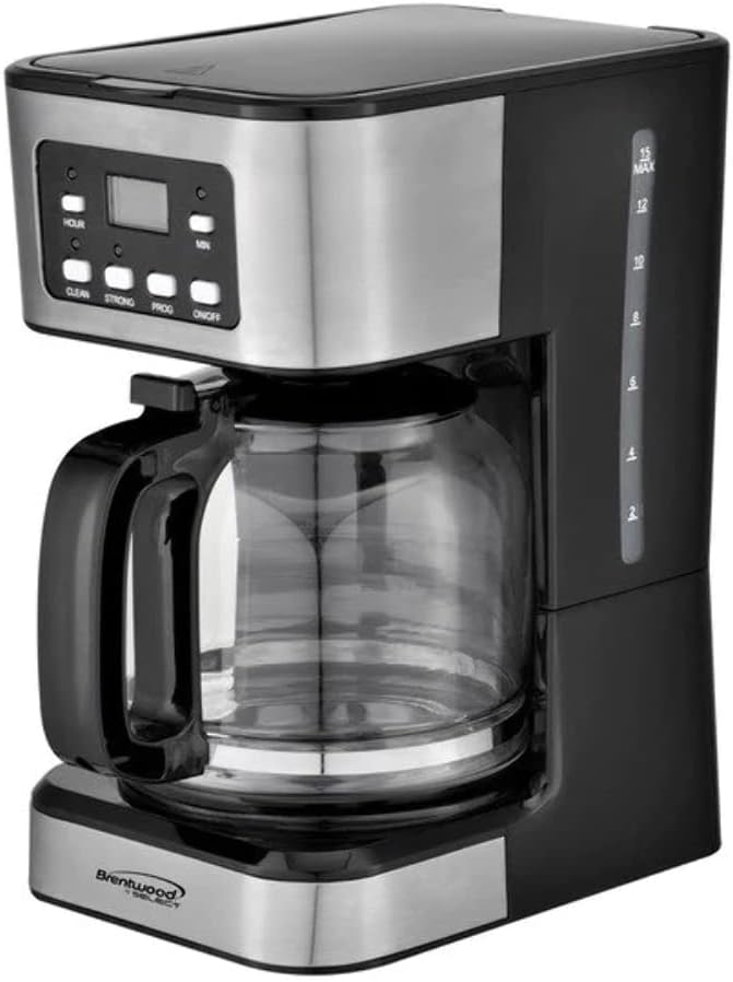 Brentwood Appliances BTWTS222BK 12-Cup Digital Coffee Maker One Size Black