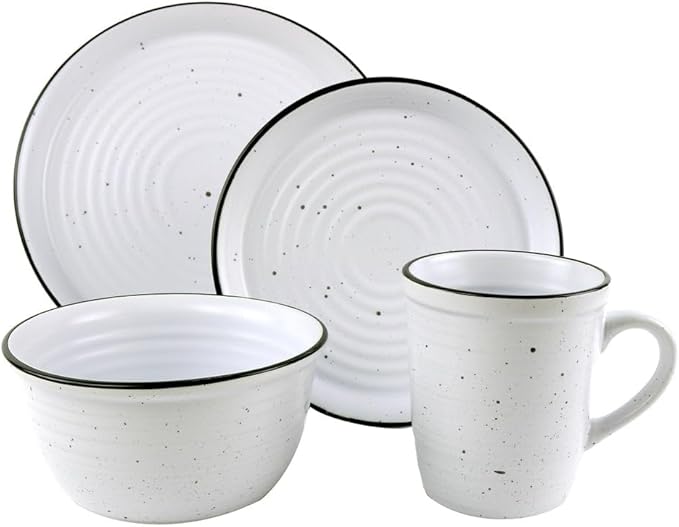 212 Main Bistro II Stoneware Dinnerware Set - 16 Piece