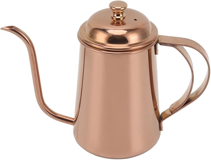 650ml Pour Over Coffee Kettle Stainless Steel Gooseneck Coffee Pot Thickened 304 Stainless Steel Slow and Accurate Ergonomic Handle for Pouring