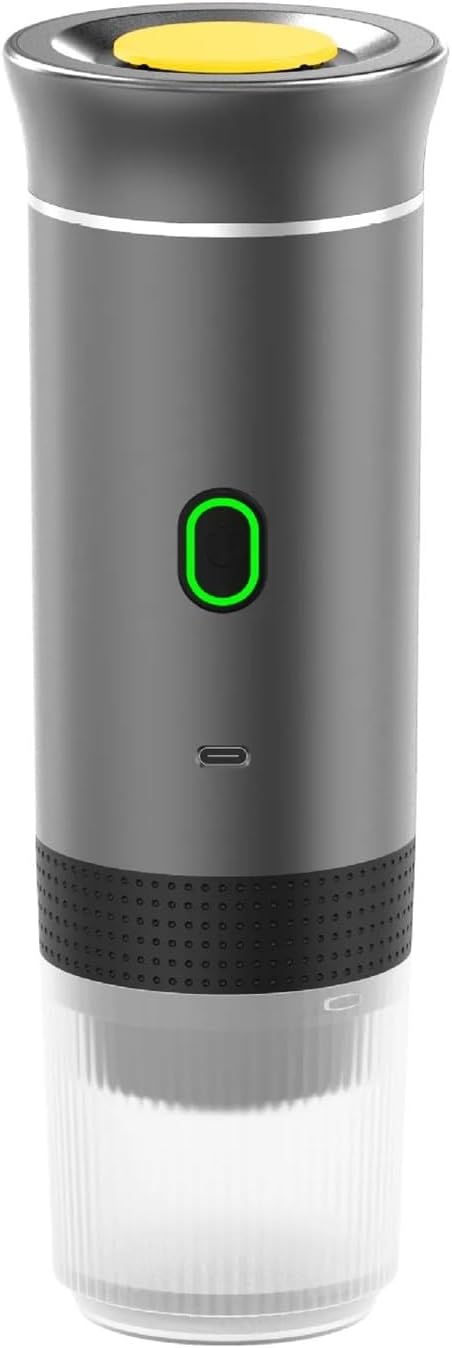 Portable Espresso Maker Multi-function 3 In 1 Mini Handheld Capsule Coffee Machine Cold Hot Brewing Cafe(Bianco) (Grijs)
