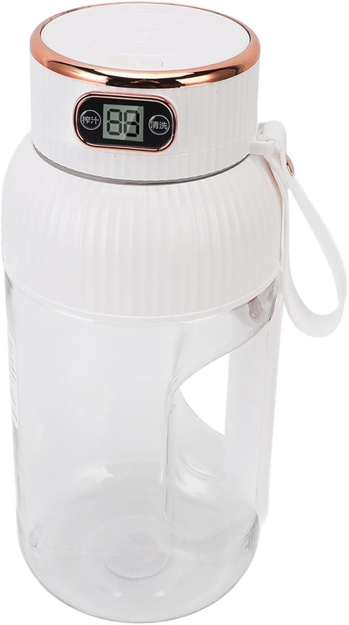 Portable Juicer Cup 1200ml Multifunctional Mini Travel Blender Gym Office Sports Outdoor (White)