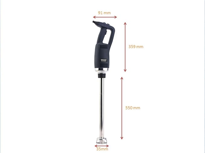 Immersion Blender Electric Handheld Blenders 22 Inch 500W Shakes Soups Smoothies Blenders Food Safety Grade Stainless Steel for Commercial/Home