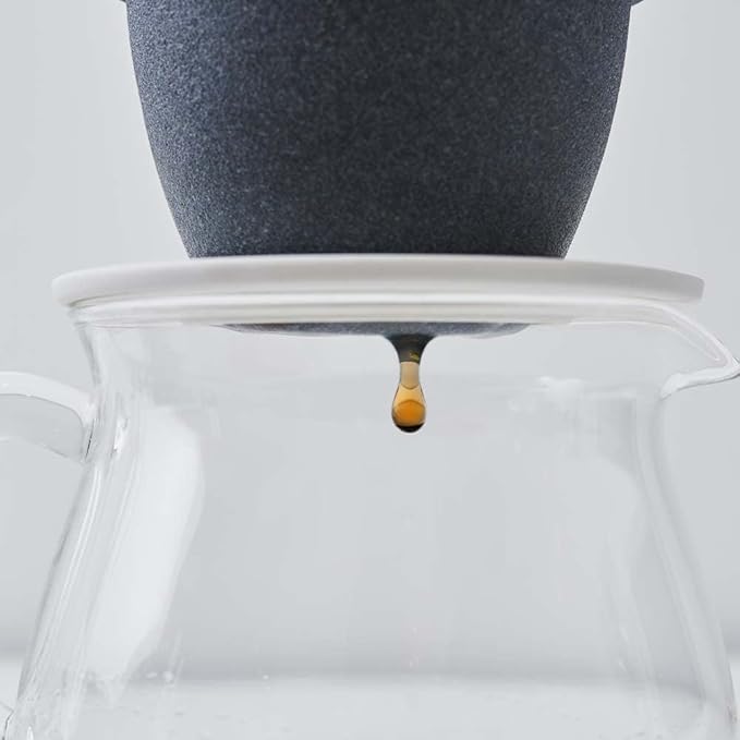 Ash Concept (H Concept) Kinome DA-1320 Semic Coffee Filter - Gray - 1 Count - Ceramic - Small Beans - Coffee Maker - Coffee