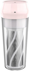 Portable Blender Smoothies Personal Blender Mini Juicer Cup USB Rechargeable (Color : Pink)