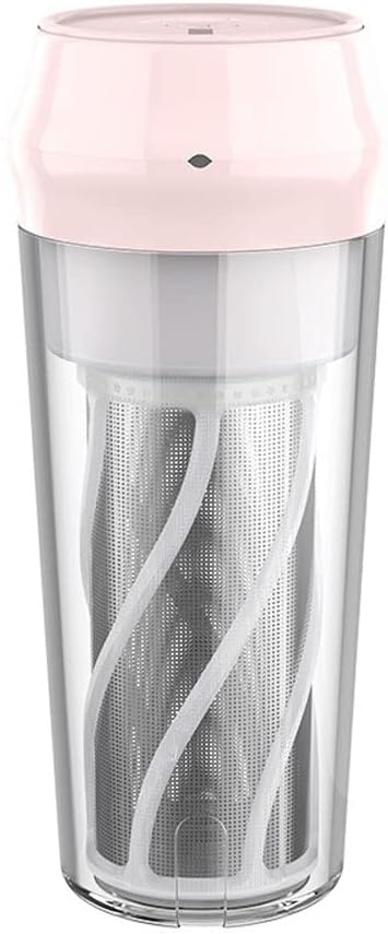 Portable Blender Smoothies Personal Blender Mini Juicer Cup USB Rechargeable (Color : Pink)
