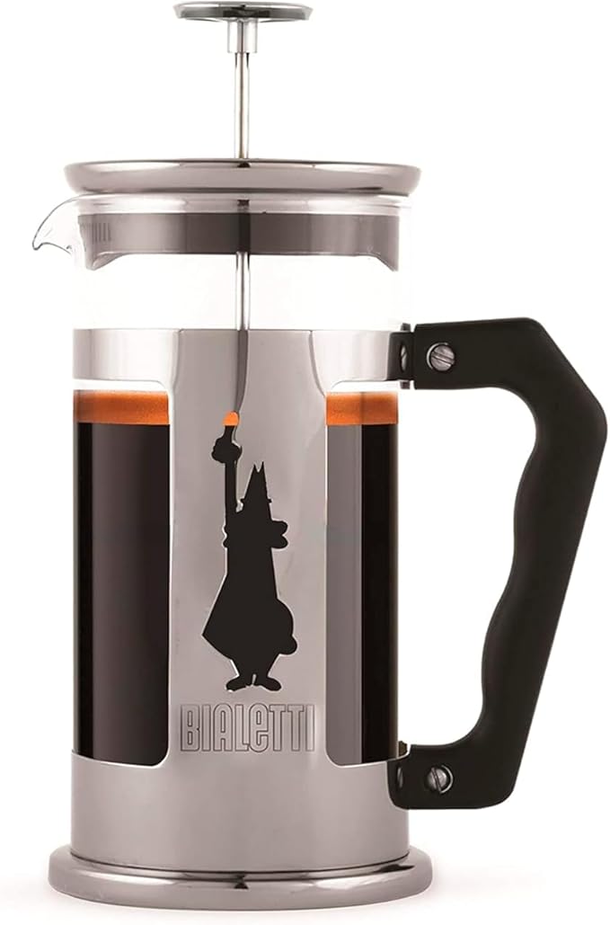 Bialetti Coffeepress French Press Coffee Maker 8 Cup Preziosa Stainless Steel (06852)
