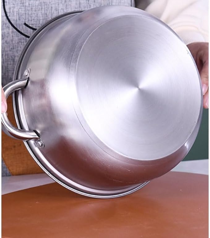 12 Piece Set of Stainless Steel Bottom Milk Pan Non Stick Frying Combination Home Gift