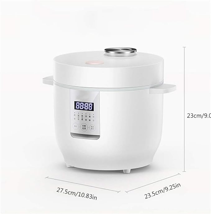 6-in-1 Multi-Purpose Electric Rice Cooker Mini Intelligent Cooker Stainless Steel Material 1-Key Open Cover Design Automatic Heat Preservation Function