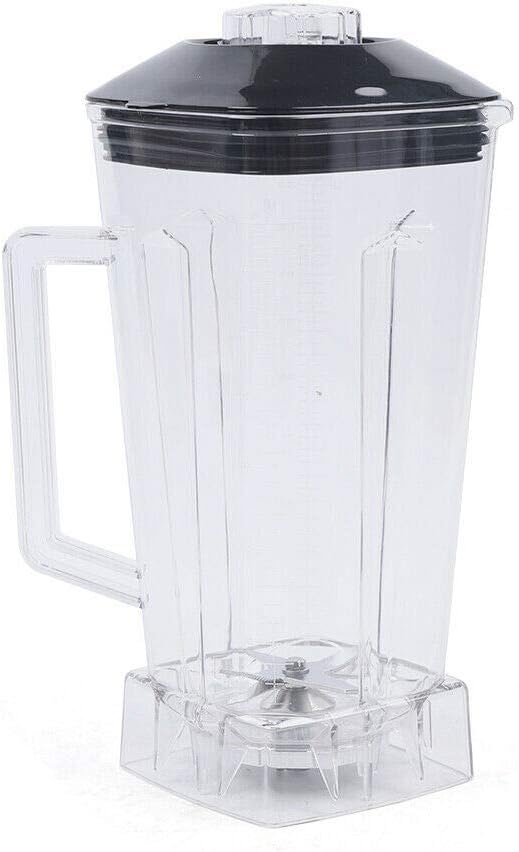 Smoothie Machine Commercial Blender Multi-Function Blender Ultra-High Speed Operation with High-Grade Transparent Plastic Container 2L Red (Black)