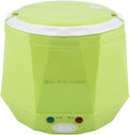 1.3L 12V 100W Electric Lunch Electric rice cooker Box Mini USB Rice Cooker Removable Food grade Double safety buckle Cook riceporridge nutritious eggswarm dishes For Home Car Truck Outdoor(Green)